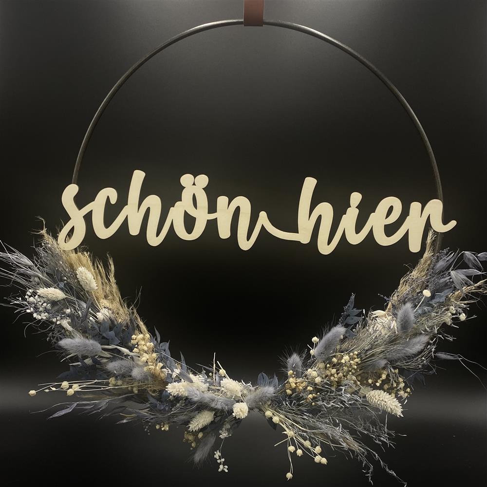 Flower Hoop blau