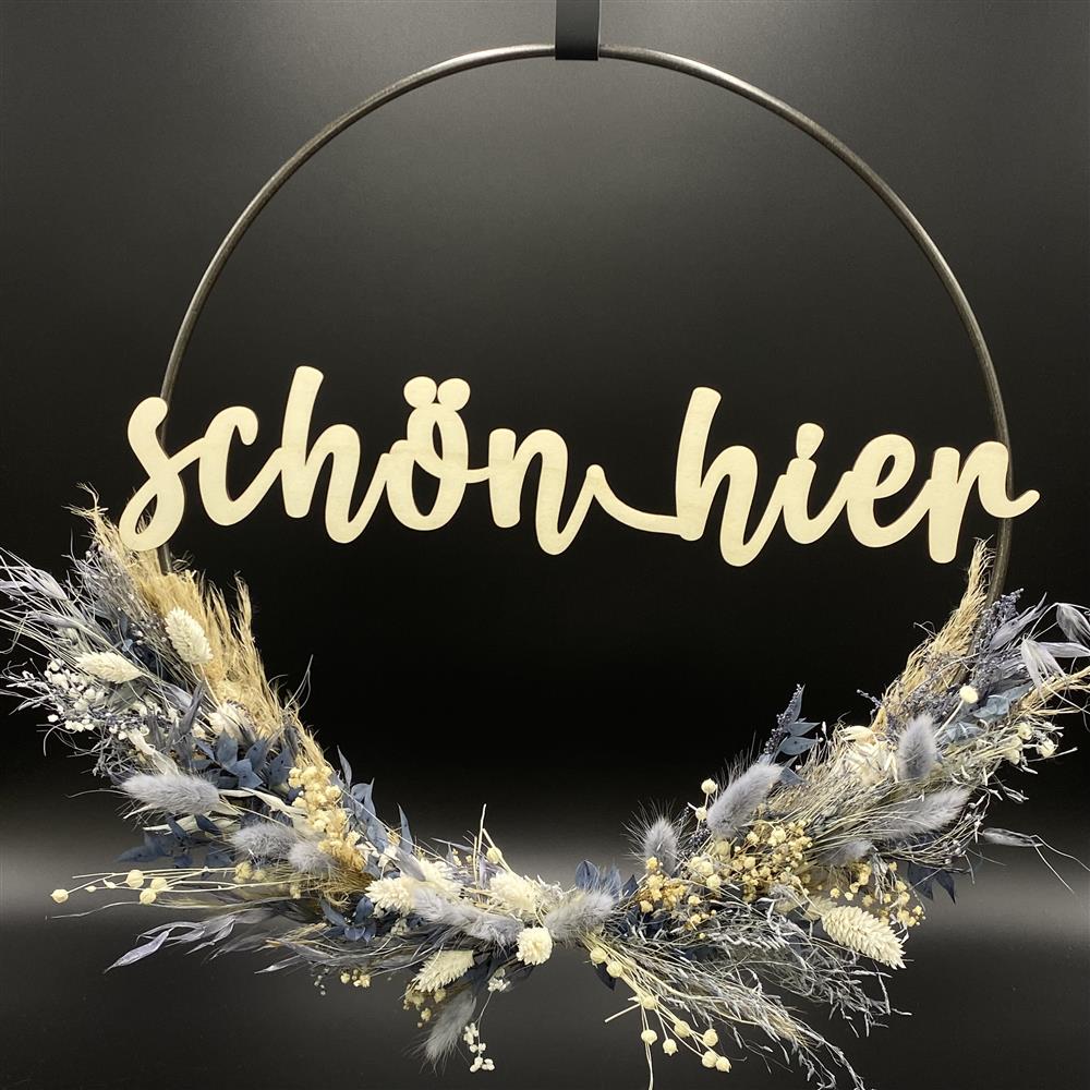 Flower Hoop blau