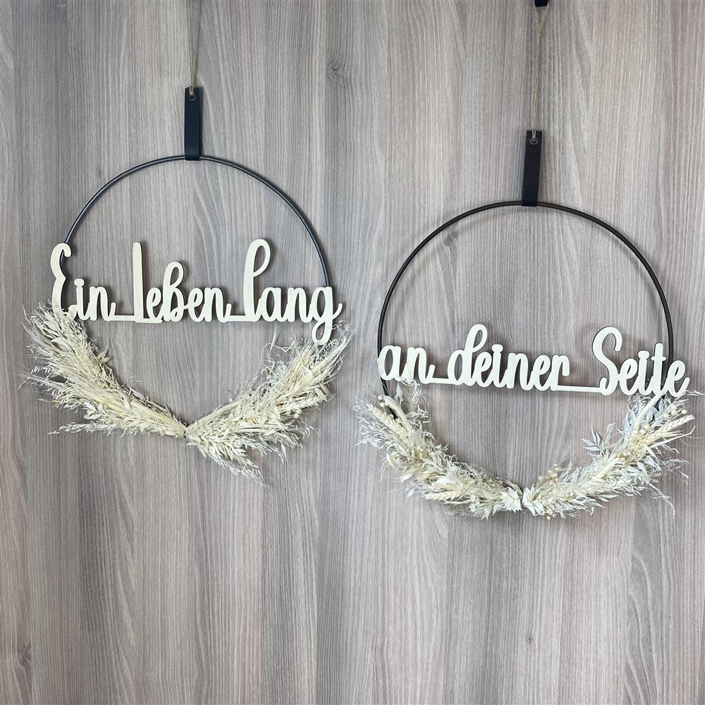 Flower Hoop Hochzeitspaar