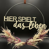 Flower Hoop lila weiß