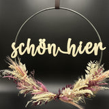 Flower Hoop lila weiß