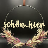 Flower Hoop lila weiß