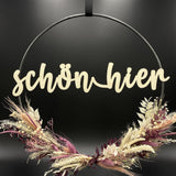 Flower Hoop lila weiß