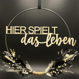 Flower Hoop schwarz-weiß