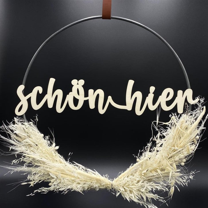 Flower Hoop weiß