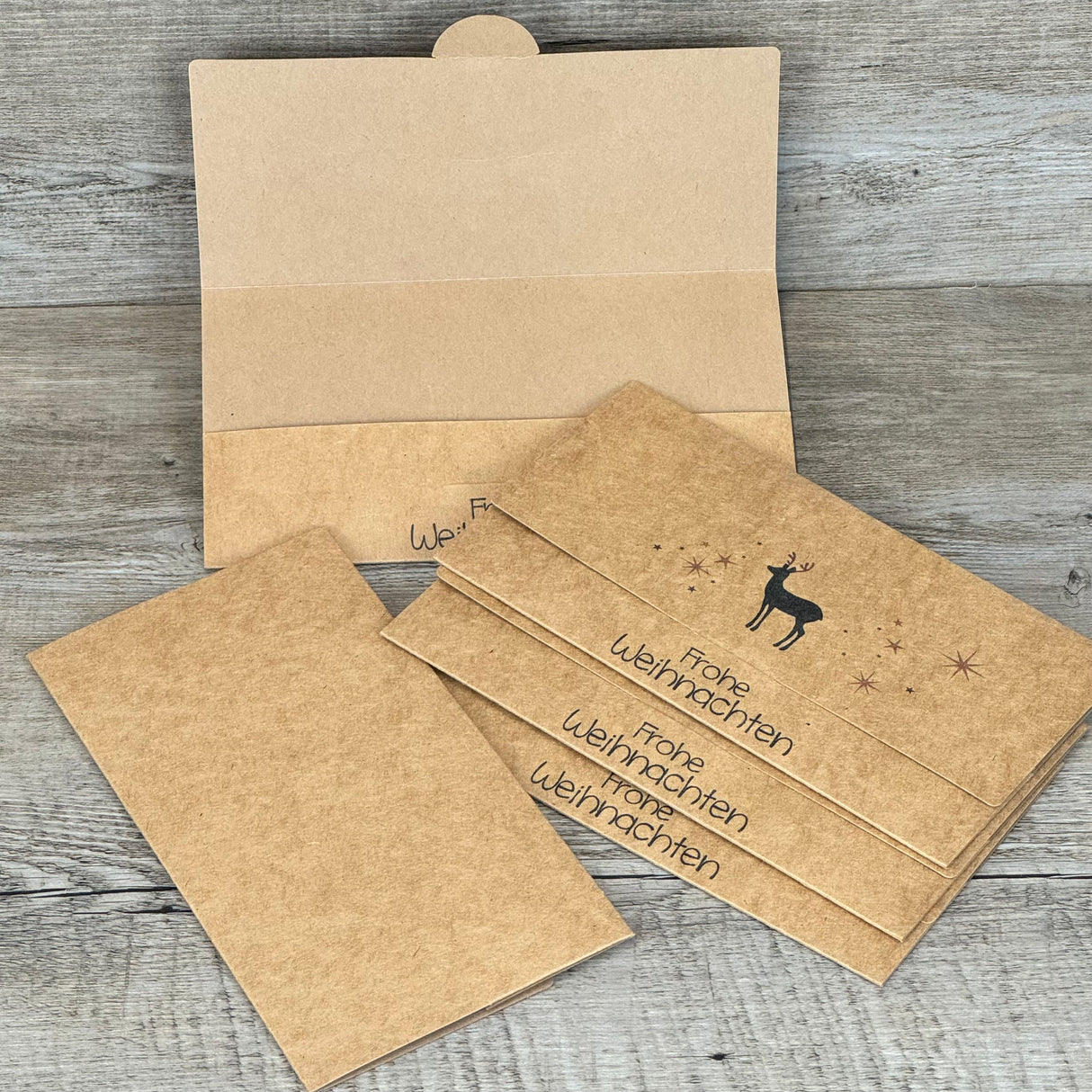 Gutscheinverpackung Weihnachten 5 Stück