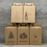 Giebelverpackung groß - Weihnachten, 5 Stück