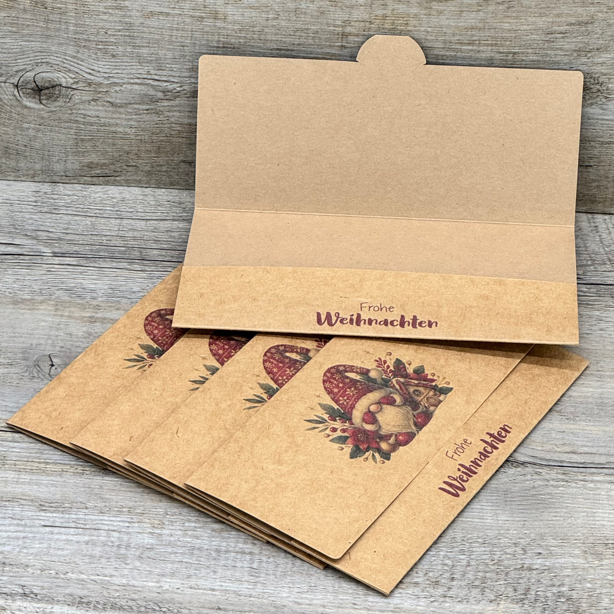 Gutscheinverpackung Weihnachten 5 Stück