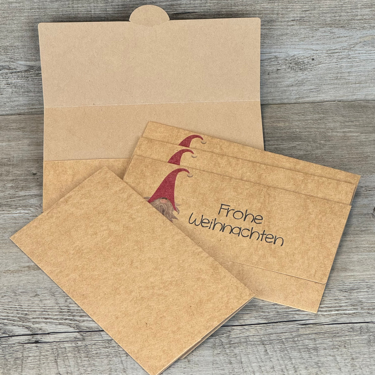 Gutscheinverpackung Weihnachten 5 Stück