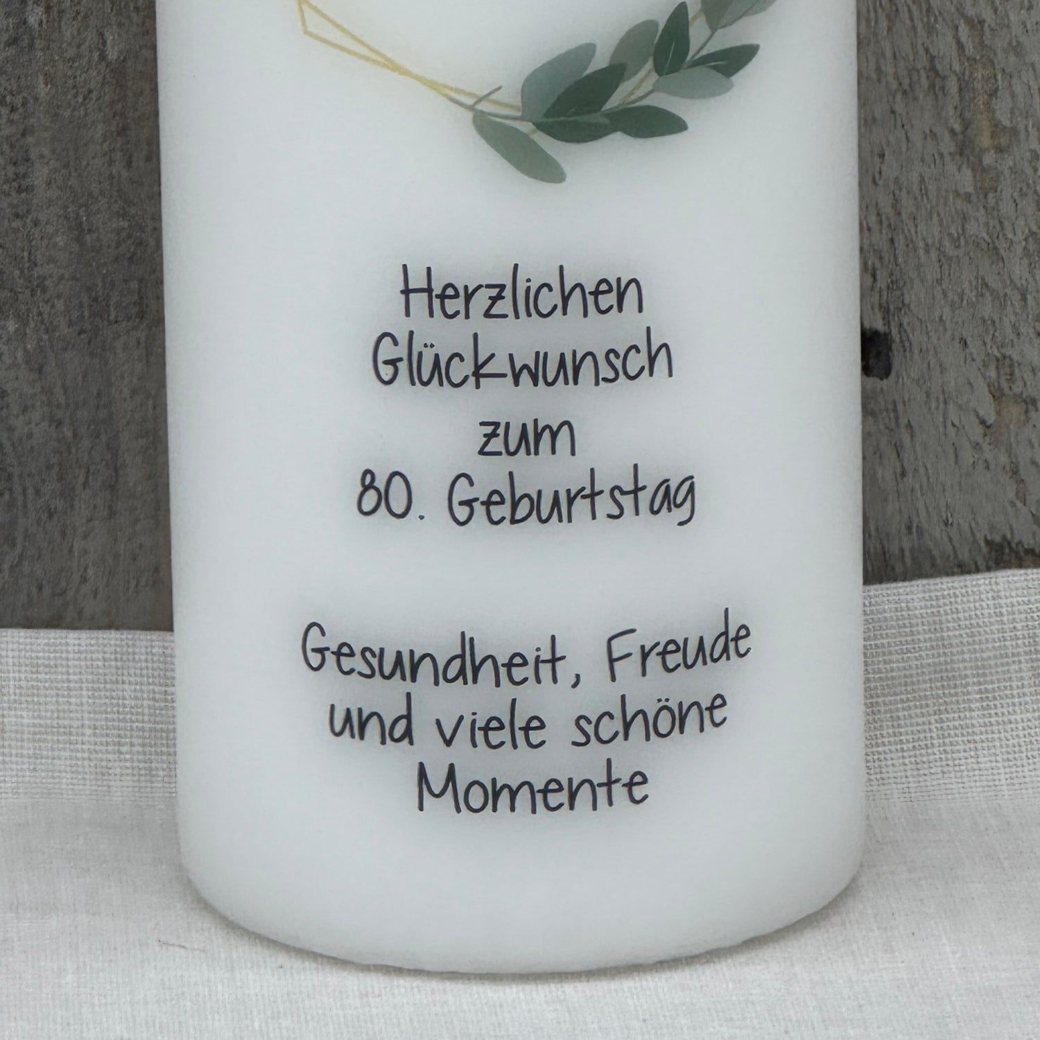 Kerze Geburtstag - Kranz
