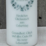 Kerze Geburtstag - Kranz