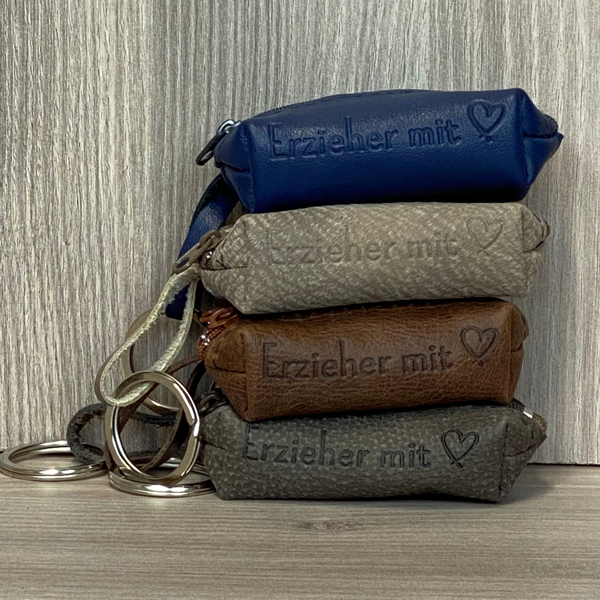 Schlüsseltasche Erzieher / Erzieherin mit Herz