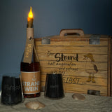 Geschenkpaket 'Der Strand hat angerufen und gefragt wo Du bleibst...', groß, Strandwein inkl. LED Kerzenlicht