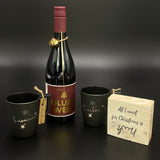 Geschenkpaket Glühwein, rot, personalisierbar