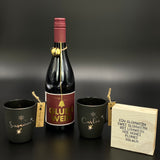 Geschenkpaket Glühwein, rot, personalisierbar