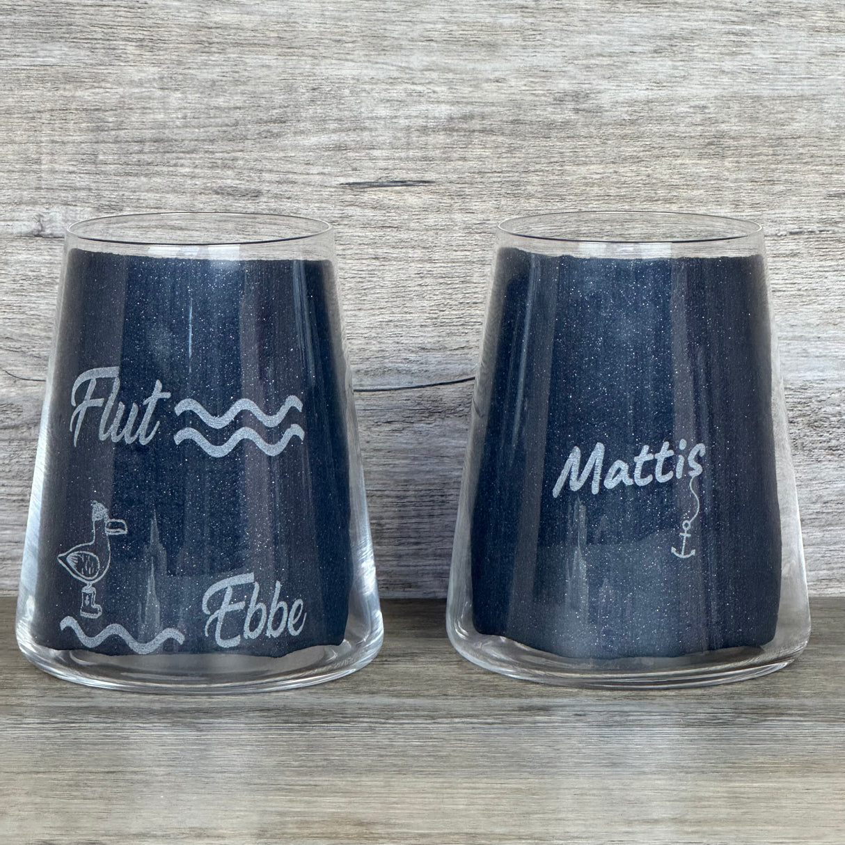 Geschenkpaket 'Meerweh', groß, Strandwein inkl. LED Kerzenlicht