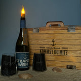 Geschenkpaket 'Meerweh', groß, Strandwein inkl. LED Kerzenlicht
