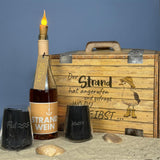 Geschenkpaket 'Der Strand hat angerufen und gefragt wo Du bleibst...', groß, Strandwein inkl. LED Kerzenlicht