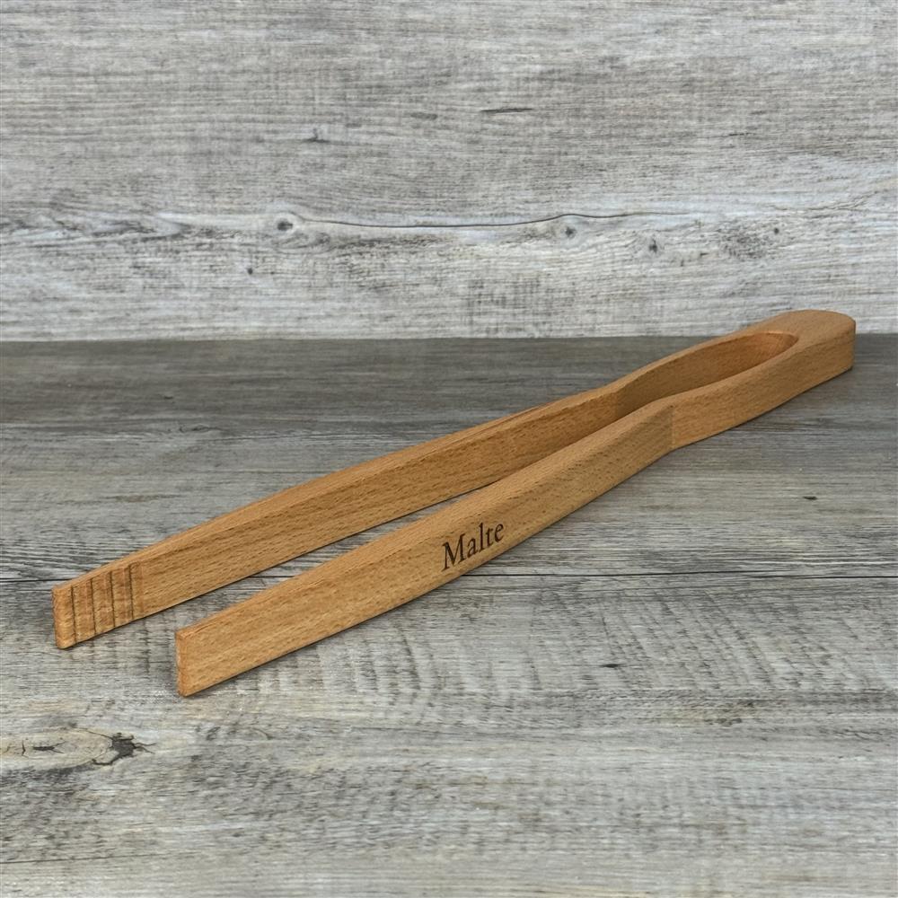 Geschenkpaket 'Grillgott', personalisierte Grillzange und Weinflasche Grillgott
