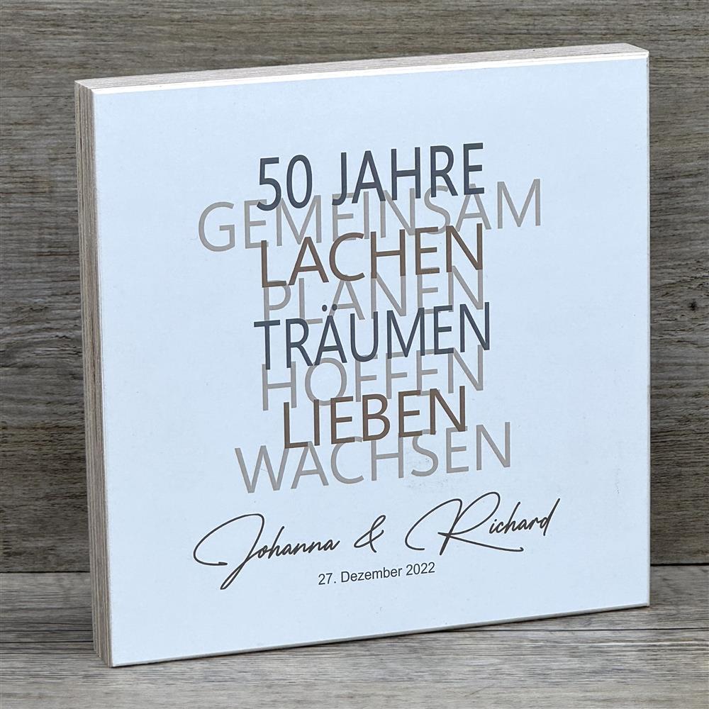 Geschenkset Goldene Hochzeit, personalisierbar