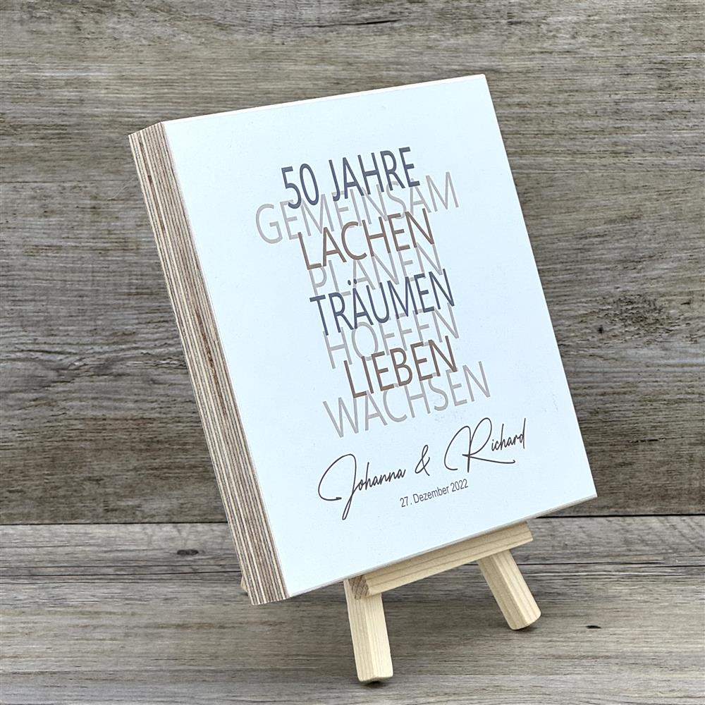 Geschenkset Goldene Hochzeit, personalisierbar