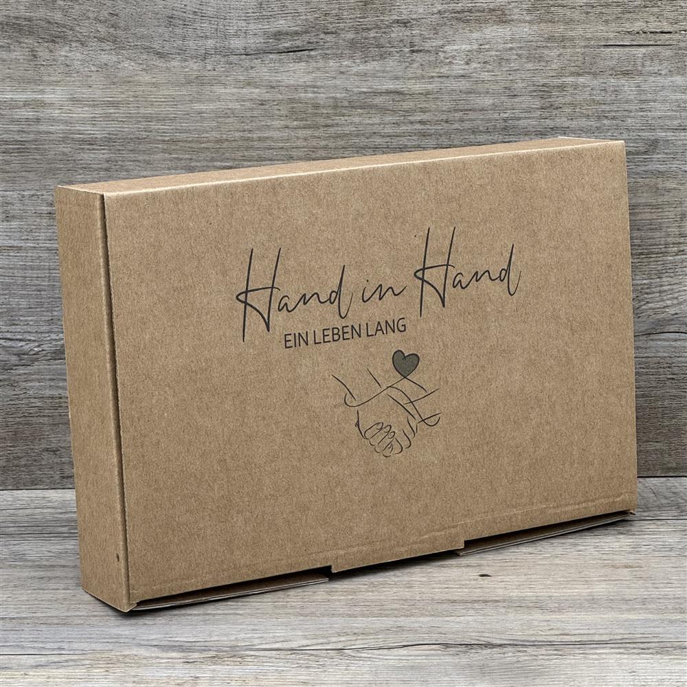Geschenkset Hölzerne Hochzeit, personalisierbar