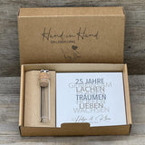 Geschenkset Silberne Hochzeit, personalisierbar