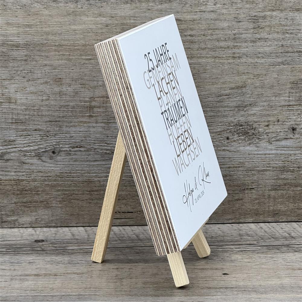 Geschenkset Silberne Hochzeit, personalisierbar