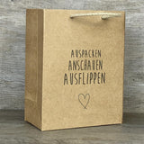 Geschenkverpackung Auspacken. Anschauen. Ausflippen. 5 Stück