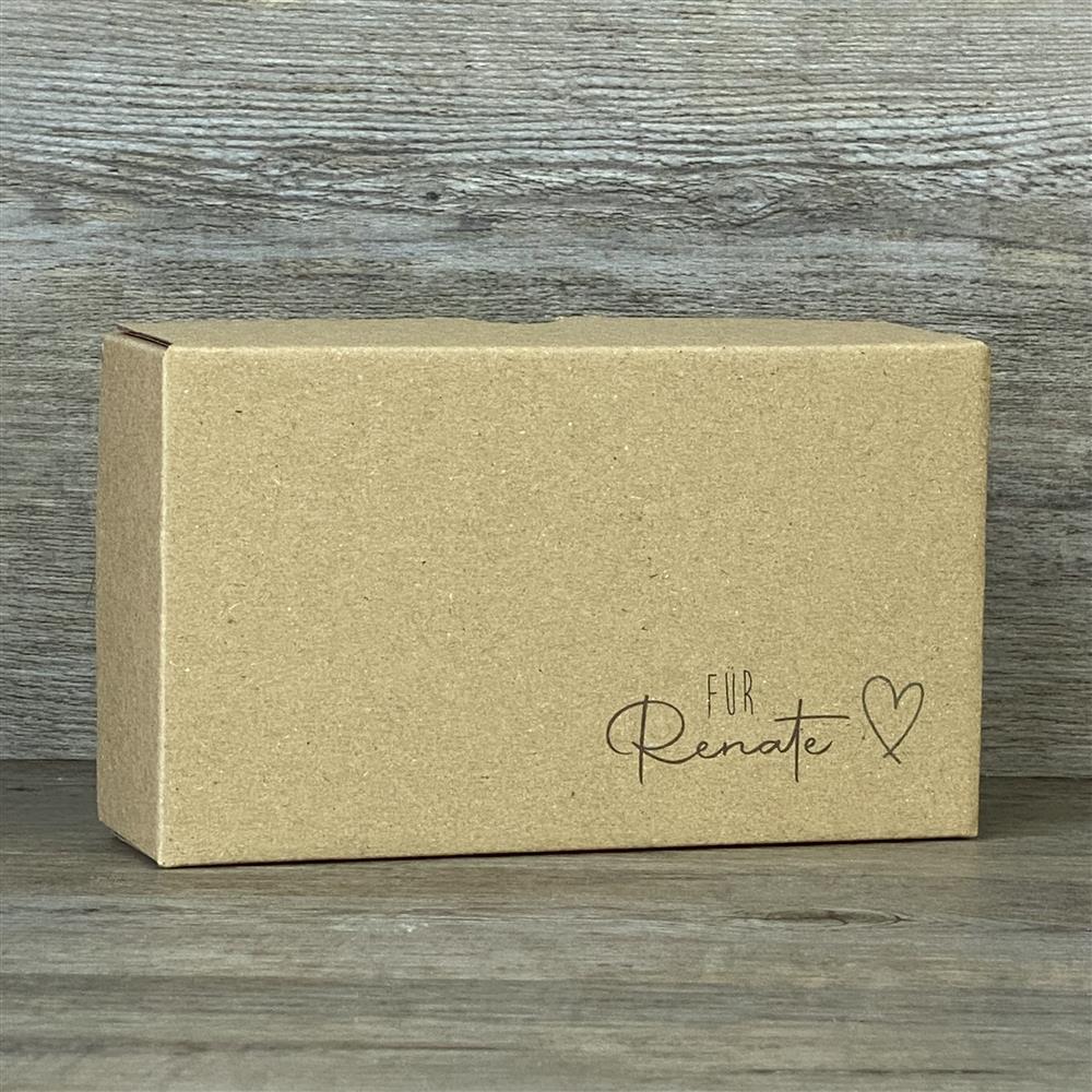 Geschenkverpackung 16x9x5cm, personalisiert, Herz