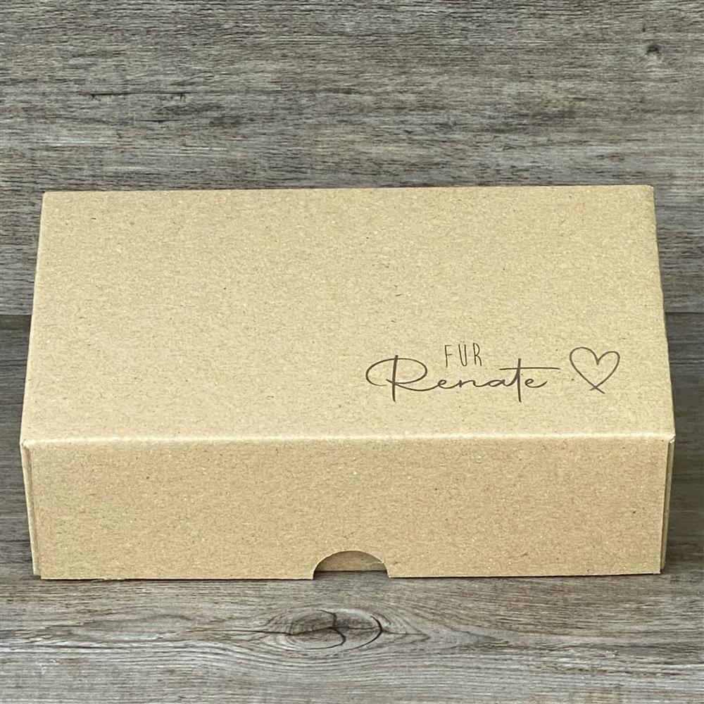 Geschenkverpackung 16x9x5cm, personalisiert, Herz