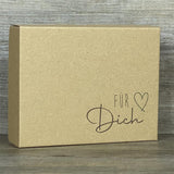 Geschenkverpackung 19x15x5cm, Für Dich 5 Stück