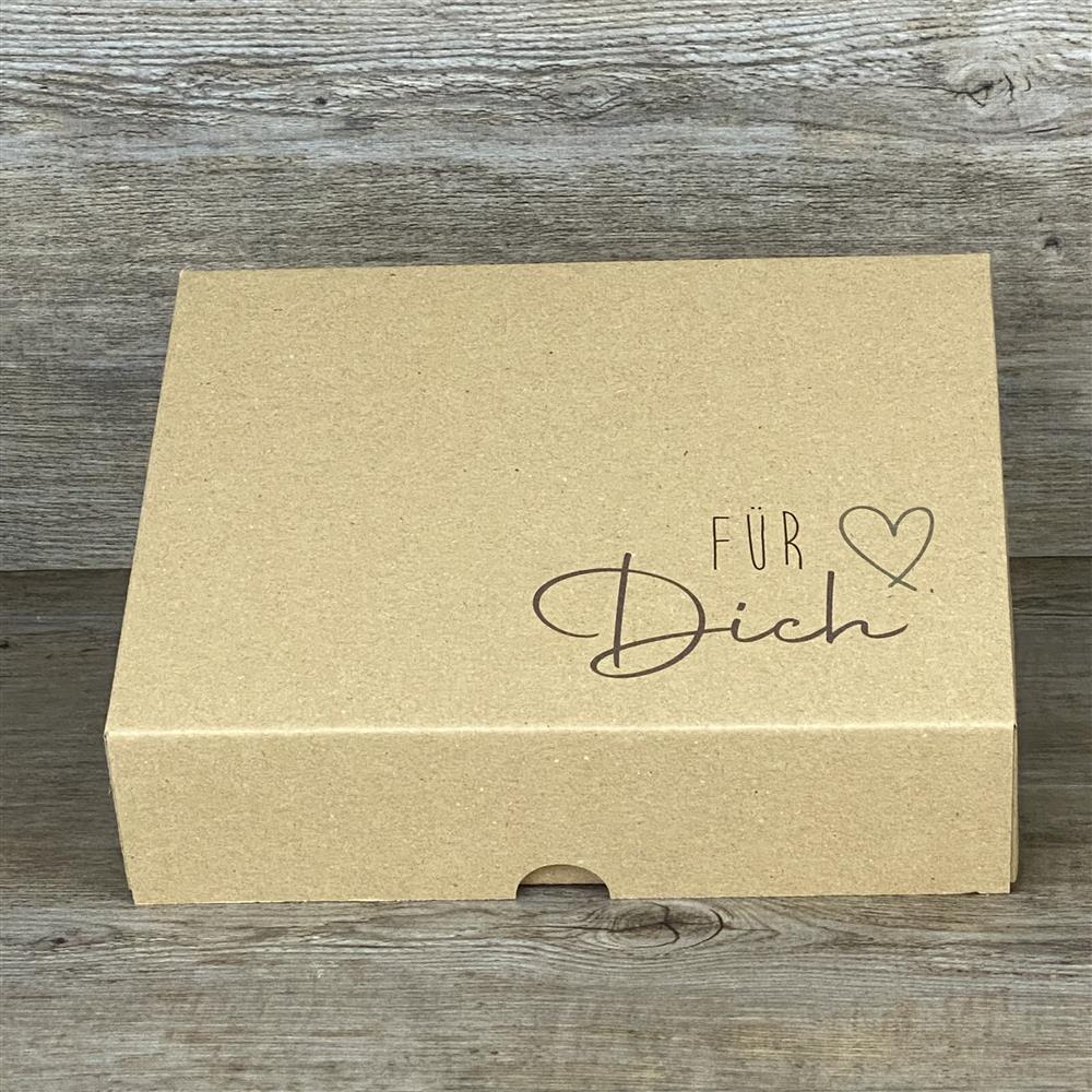 Geschenkverpackung 19x15x5cm, Für Dich 5 Stück
