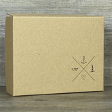 Geschenkverpackung 19x15x5cm, Navigationskreuz 5 Stück