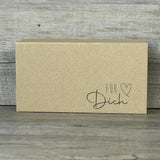 Geschenkverpackung 21x11x6cm, Für Dich 5 Stück