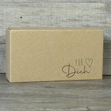 Geschenkverpackung 21x11x6cm, Für Dich 5 Stück