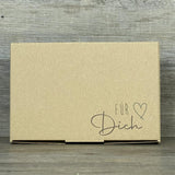 Geschenkverpackung 23,5x16x5cm, Für Dich 5 Stück