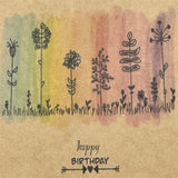 Giebelverpackung groß, Happy Birthday, 5 Stück