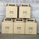 Giebelverpackung klein, Frohe Ostern, 5 Stück