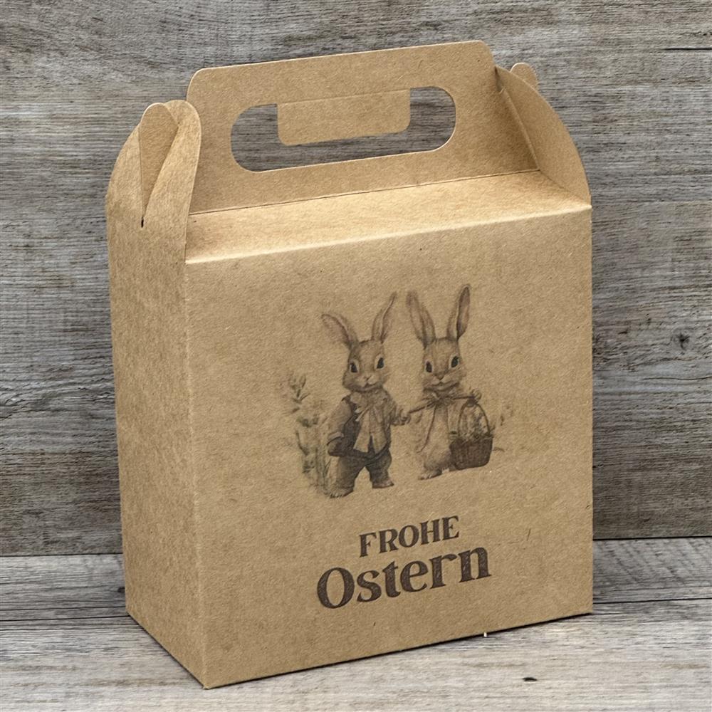 Giebelverpackung klein, Frohe Ostern, 5 Stück