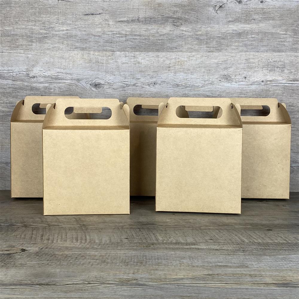 Giebelverpackung klein, neutral, 5 Stück