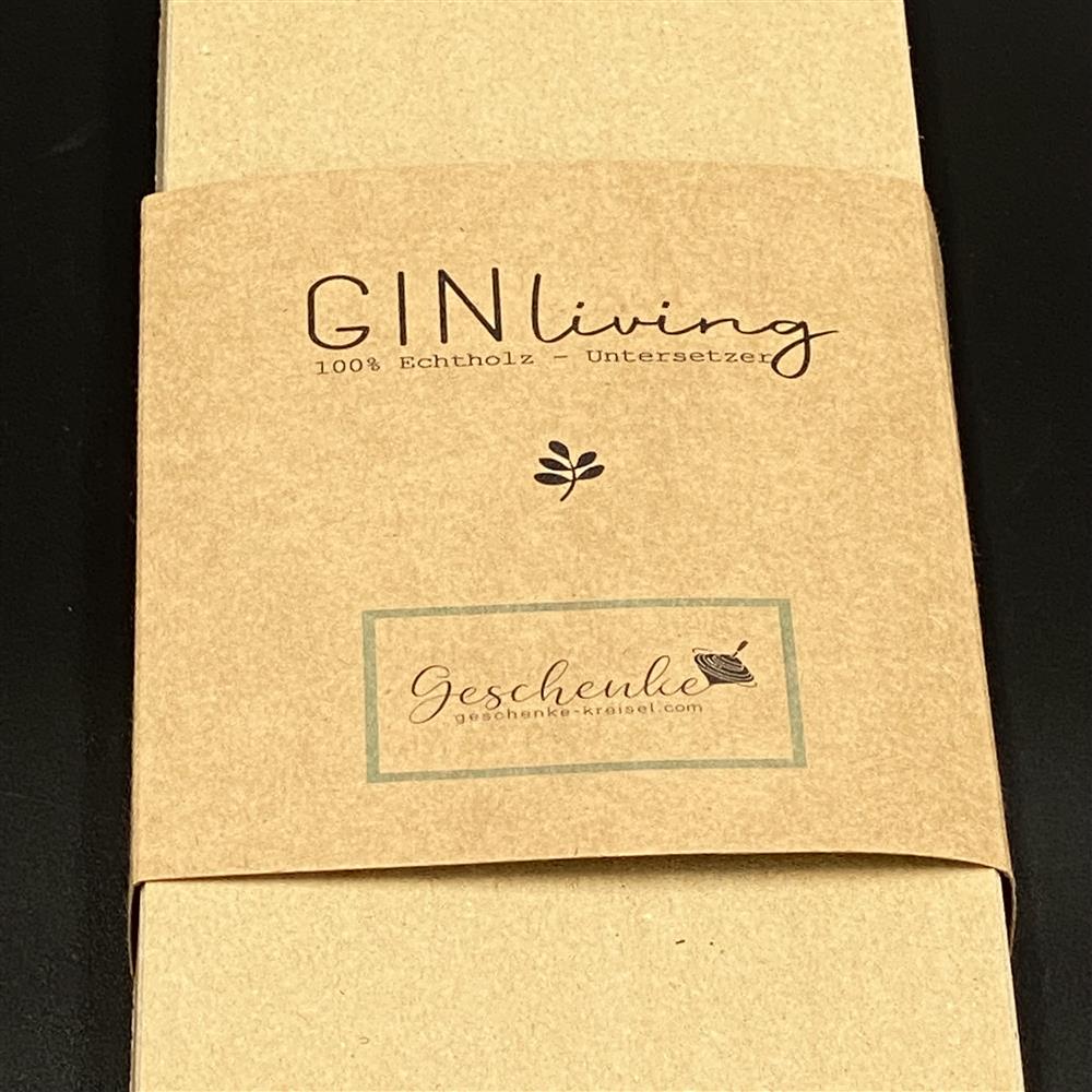 Glasuntersetzer 4er Set Gin
