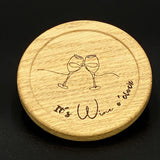 Glasuntersetzer 4er Set Wein