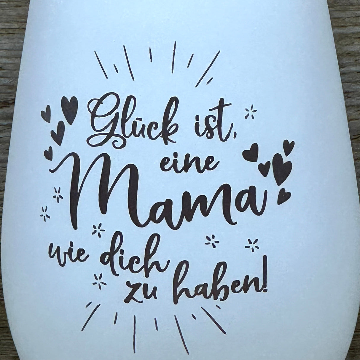 Deko Light - Glück ist eine Mama wie dich zu haben, personalsierbar