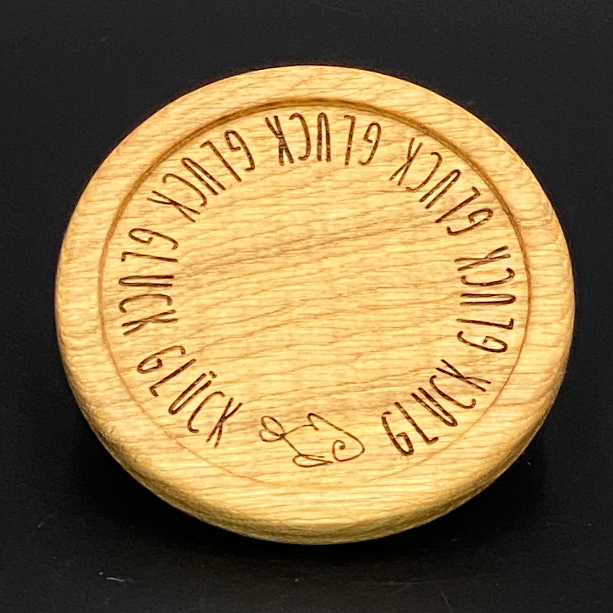 Glasuntersetzer Glück