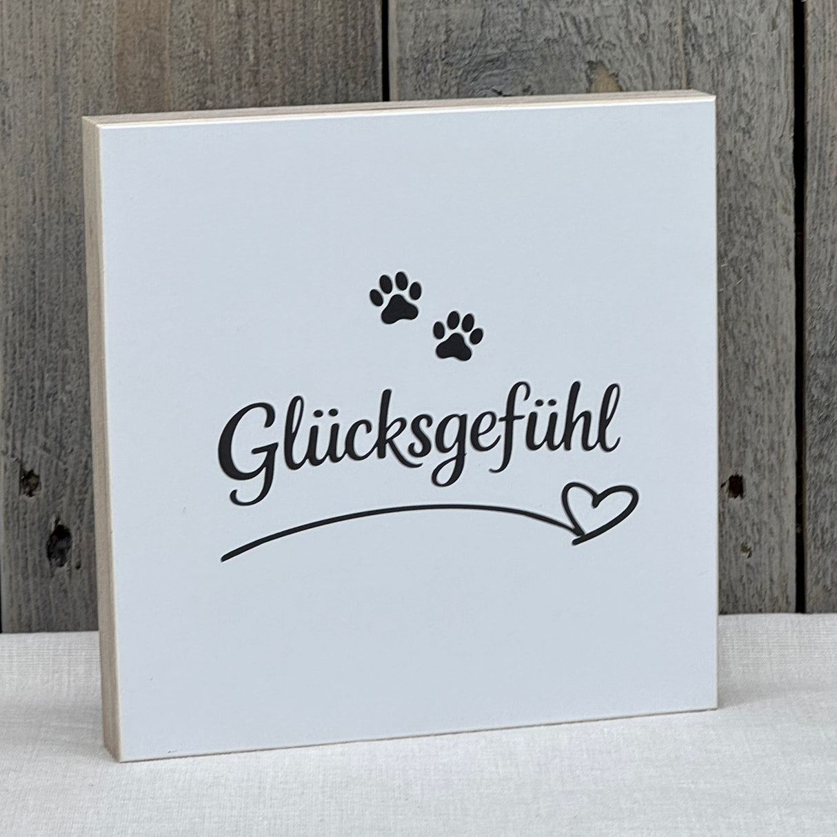 Wooden Block - Glücksgefühl