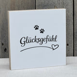 Wooden Block - Glücksgefühl