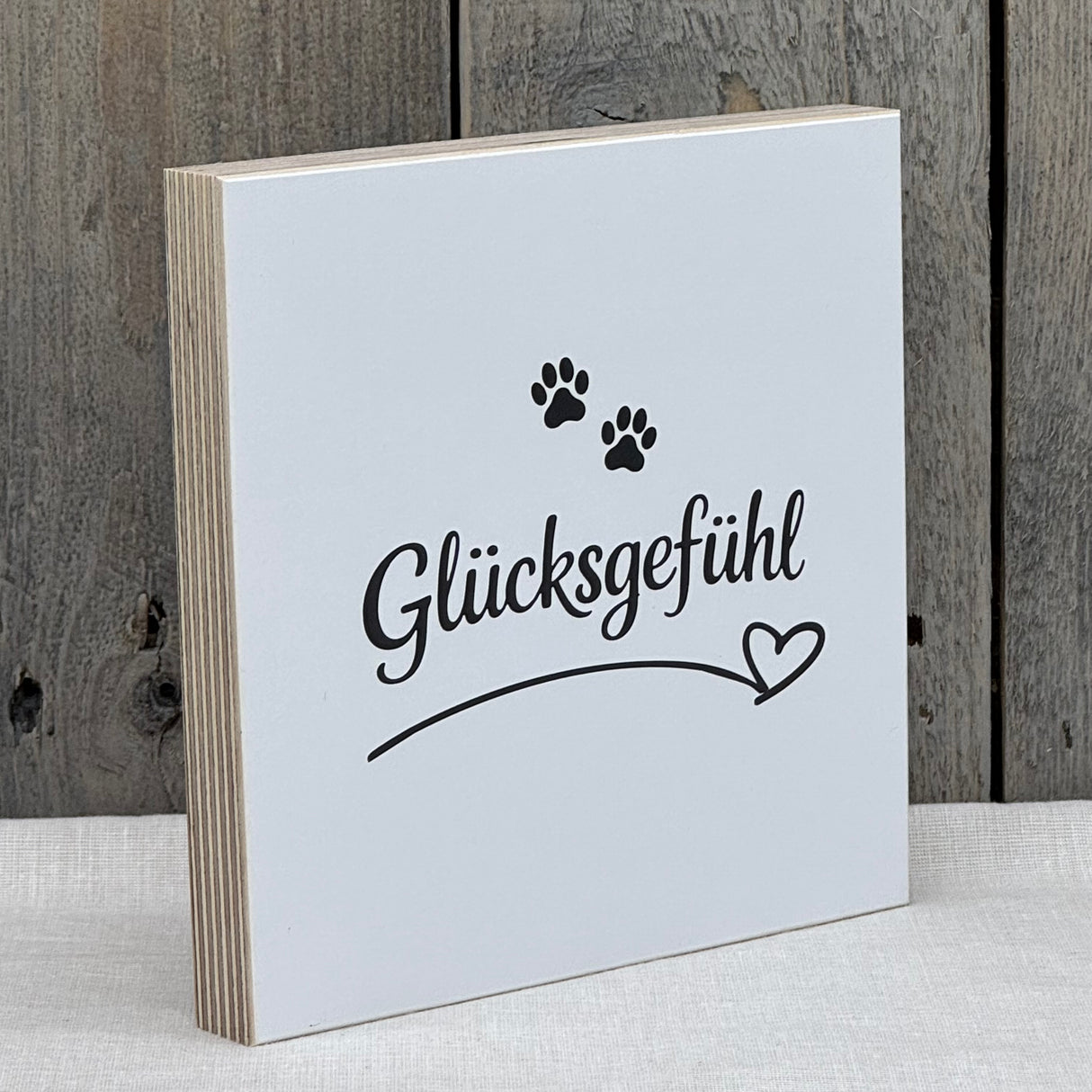Wooden Block - Glücksgefühl