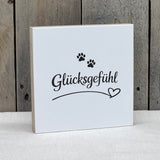 Wooden Block - Glücksgefühl