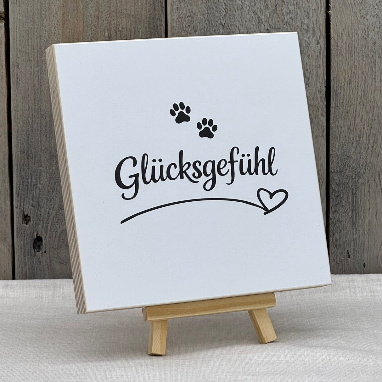 Wooden Block - Glücksgefühl